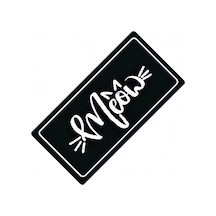 Meow Kedi Yazılı Sök-tak-pratik Vantuzlu Yeni Nesil Dekor Plaka