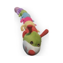 Rengarenk Peluş Tırtıl Yastık 75 Cm Kaliteli