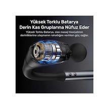 4 Başlıklı Uzun Saplı Ergonomik Profesyonel Sporcu Masaj Tabancası Diğer