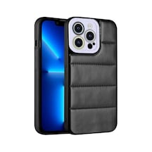 More Tr Apple Uyumlu iPhone 12 Pro Max Uyumlu Kamera Korumalı Aihttgli Renkli Mtr Seksek Kılıf-siyah