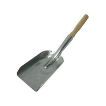 Küçük Dar Galvaniz Kamp Küreği Ahşap Saplı Metal El Tipi Bahçe Toprak Küreği Bx-316564
