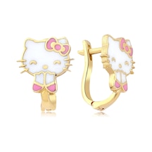 Hello Kitty Altın Küpe Kp2463A