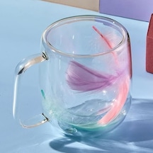 Double Feather Çift Cidarlı Kupa 250 Ml Acı Kahve