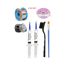 Lehimleme Seti 40 G 0,5 Mm Lehim Teli Cp-2015 Lehim Fitili Flux Lehim Toplama 2fırça Seti Tk127