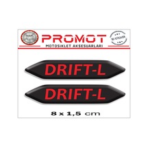 Damla Logo Drift L Kabartmalı 2'li Sticker 001 Nötr