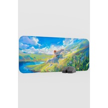 Mononoke Hime Anime V3 - 70x30 Xl Gaming Kauçuk Kaymaz Taban Mouse Pad Fare Altlığı