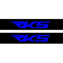 Rks Motorcu Boru Sticker Set Mavi