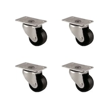 Lb Furç Tablalı Bilyalı Teker - 28mm - Siyah Hks232 - 4 Adet Çok Renkli