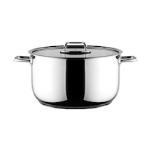 Aryıldız Colombus Metal Kulp Cam Kapak Derin Tencere - 30 Cm