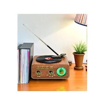 Nostaljik Radyo Bluetooth Fm Usb Mp3 Çalar Kahverengi 2 Yıl - Elektronik