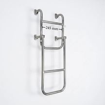 Sealux Katlanabilir Paslanmaz Tekne Merdiveni 2+2 Basamaklı En: 24.5 Cm Boy: 85 Cm