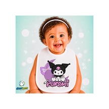 Kuromi Keten Bebek Mama Önlüğü Yumuşak - Emici - Yıkanabilir - Özel Tasarım P119 Çok Renkli