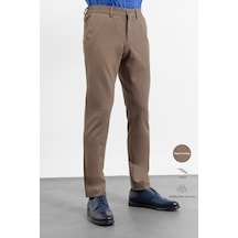 İmza Kahverengi Yan Cep Örme Slim Fit Esnek Jogger Pantolon 1003260173