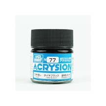 Mr.hobby N-077, 10 Ml. Tire Black Acrysion Maket Boyası Standart
