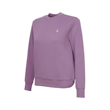 Hummel Pamuklu Regular Fit Bisiklet Yaka Sweat Kadın Sweat 922440-4856 Koyu Mor