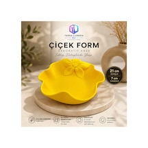 Çiçek Form Dekoratif Kase 21x21 Cm