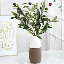Yapay Zeytin Dalı 45cm 4 Meyveli Yapay Çiçek