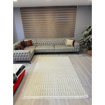 Aries Home Tavşan Tüyü Yumuşak Keçeleşmez Kaymaz Dekoratif Bella İthal Kalite Post Halı Taş