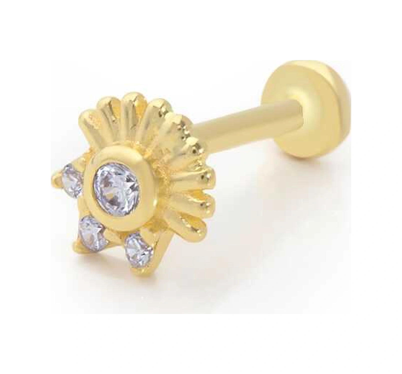 Cherry By Özkonak Kirpik Tragus Piercing Sarı