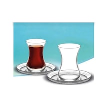 Lav Buket Çay Seti 6 Kişilik 6 Adet Tabak ,6 Adet Bardak Çok Renkli