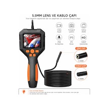 Uninet 5 Metre Ekranlı 5.5mm Sert Kablo Endoskopi Yılan Kamera