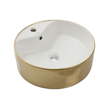 Newarc Batarya Delikli Lavabo Dışı Altın İçibeyaz Beyaz/altın