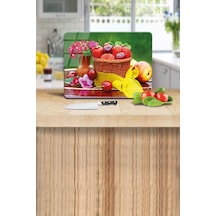 Cam - Kesme Tahtası 30Cm X 40Cm Meyve Sepeti