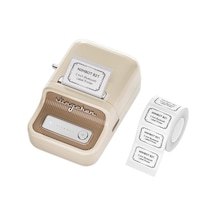 Nıımbot B21s, Taşınabilir, Mürekkepsiz, Termal Etiket Yazıcı Bluetooth, Type-c Krem/beyaz
