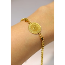 Yenigün Kuyumculuk 22 Ayar Çeyrek Altınlı 14 Ayar Halat Zincirli Bileklik