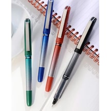 Mavi Pilot Kalem 5 Adet Uniball Eye Needle 0.5 Mm İğne Uçlu Pilot Kalem Ub-185 S İğne Uçlu Likit Mürekkep Jel Kalem Mavi