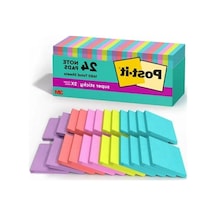Süper Yapışkan Notlar - 3x3 İnç, 24 Adet