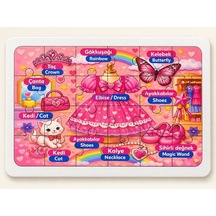 Benim Odam - Kız Türkçe-ing - 24 Parça Ahşap Puzzle