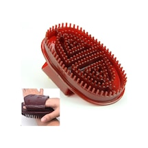 2 Adet Beş Satır Meridyen Fırçası Vücut Masajı Fırçası Koyu