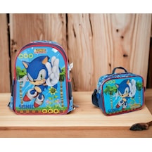 Sonic Llkokul Çantası Ve Beslenme Çantası Çok Renkli