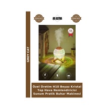 Özel Üretim H10 Beyaz Kristal Top Hava Nemlendiricisi Sunum Pratik Buhar Makinesi