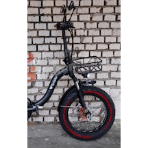 Michelin + Şerit Elektrikli Bisiklet Lastik Yazısı E-bike Kırmızı