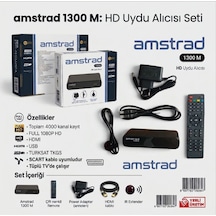 Amstrad 1300 M Full Hd Setüstü Mini Uydu Alıcısı - Hdmi Ve Scart Girişli - Tkgs - Yeni Sürüm - Tak Çalıştır -2 Yıl