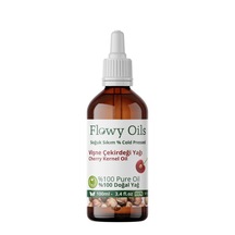 Flowy Oils Vişne Çekirdeği Yağı %100 Doğal Bitkisel Sabit Yağ Cherry Kernel Oil 100 ML