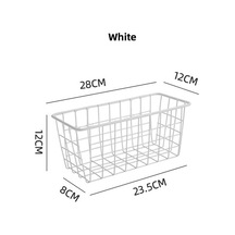 Youtek Duvarlı Demir Depolama Sepeti - Banyo/mutfak İçin Deliksiz Kurulum - Organizasyon Aleti Beyaz, Yapıştırıcı Hariç Diğer