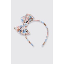 Panço Liberty Kumaş Çiçek Desenli Kız Çocuk Taç Mavi 5612GK09018