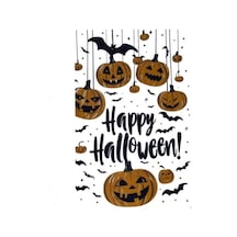 Diğer Halloween Temalı Balkabaklı Duvar Sticker Seti Renkli