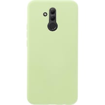 Huawei Mate 20 Lite Premium Silikonlu Lansman Telefon Kılıfı Mchzr Yeşil