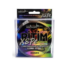 İp Örgü Misina - 8 Kat - Anchor Ritim X8 - 300mt - Ebruli - 0.20mm
