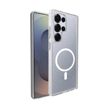 Samsung Galaxy S25 Ultra Combo Simli Magsafe Kapak - Şeffaf