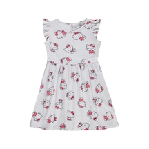 Hello Kitty 6-9 Yaş Elbise - Kırık Beyaz