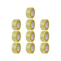 27kids Badem10 10 Adet Onestar Koli Bandı 45 Mm X 100 Mt Şeffaf Güçlü Yapışkanlı Kopmayan Bant Açık Bej