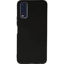 Newface Vivo Y11s Kılıf Nano İçi Kadife Silikon - Siyah