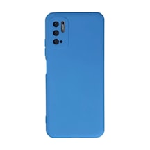 Xiaomi Redmi Note 10 5g Uyumlu Kılıf Nano İçi Kadife Silikon - Mavi Çok Renkli