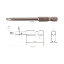 vessel 446504 T20x70 MM Torx Bits Uç