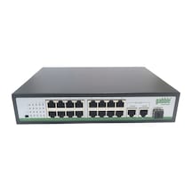 Gab-p162mgs 10/100m 16 Port Poe Switch + 2x1000m Uplınk + 1xsfp 260w